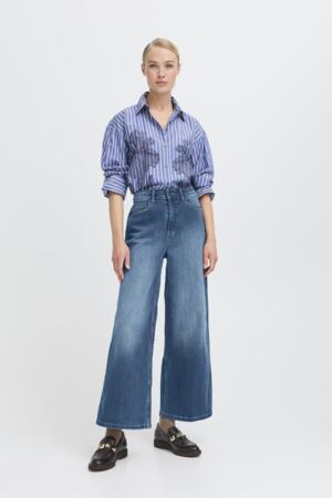Cropped Blue Denim Jean
