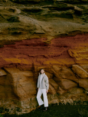 Cropped White Trousers