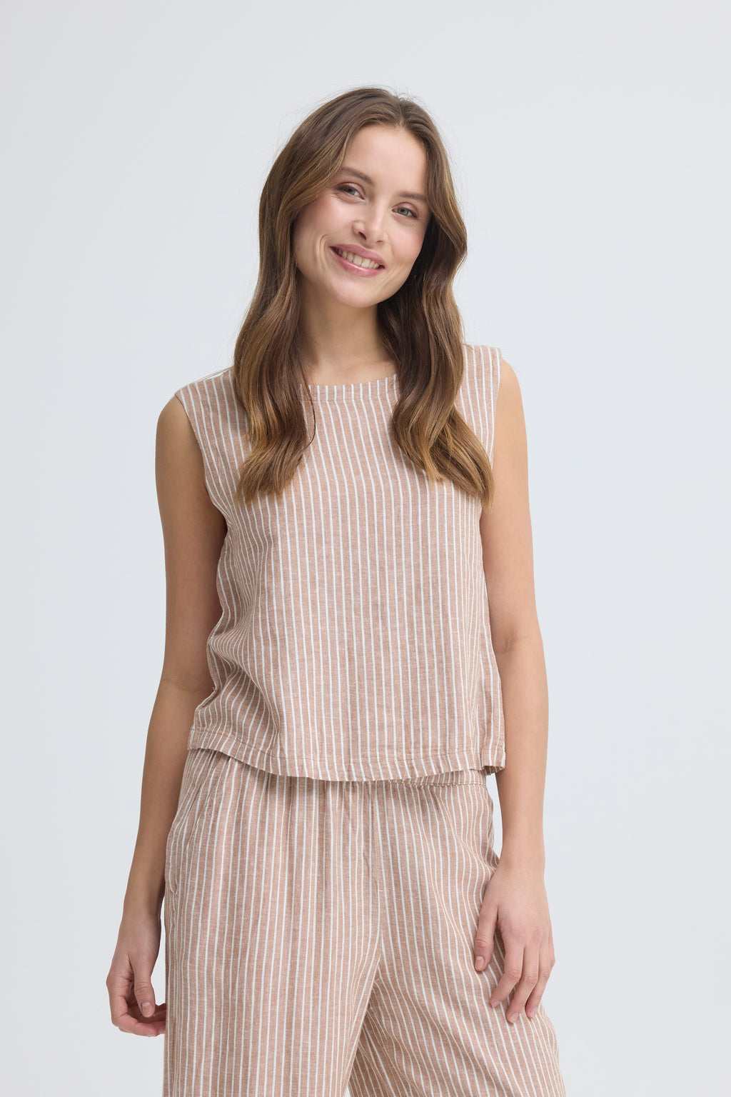 O-Neck Button Blouse