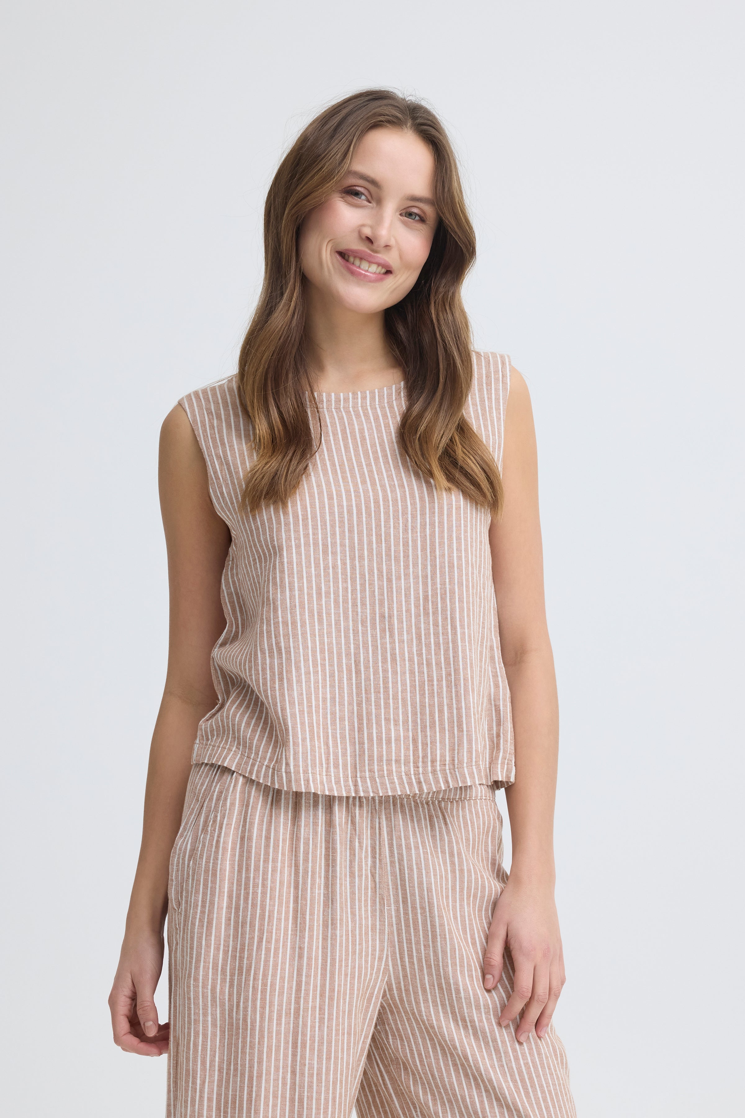O-Neck Button Blouse