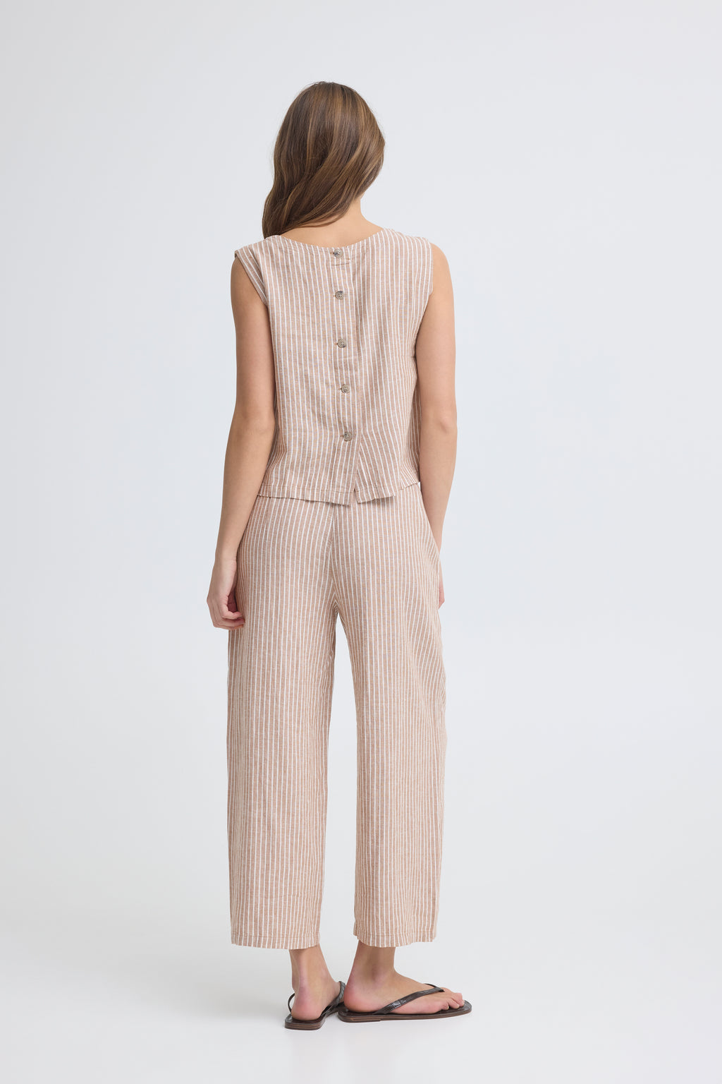 O-Neck Button Blouse
