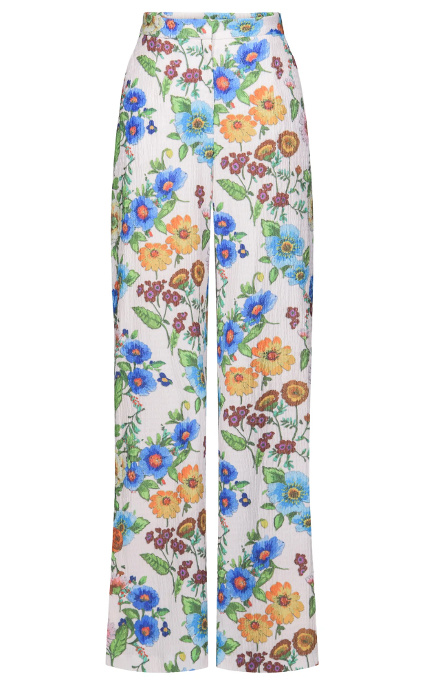 Antique Floral Wide Leg Pant