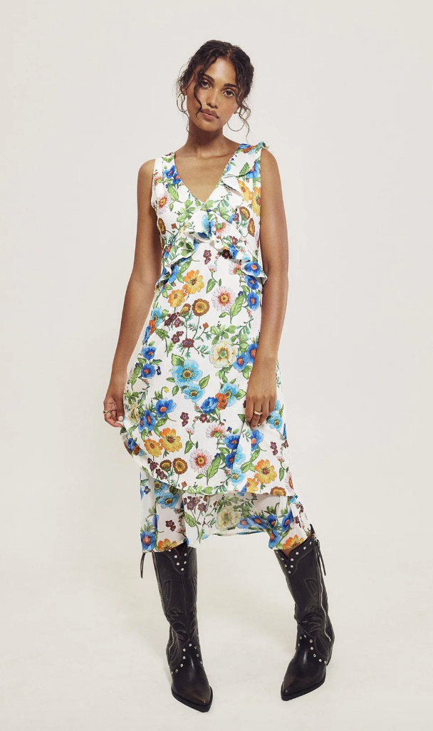 Antique Floral Dress