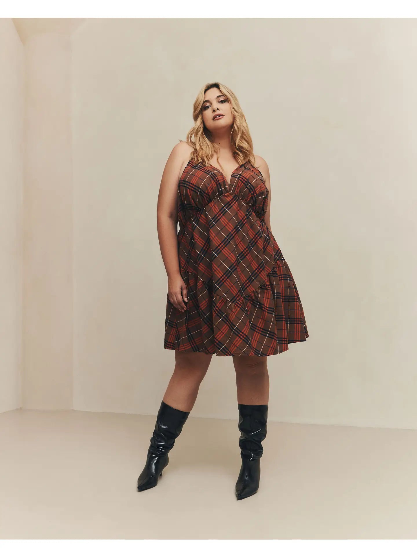 Plaid Mini Dress