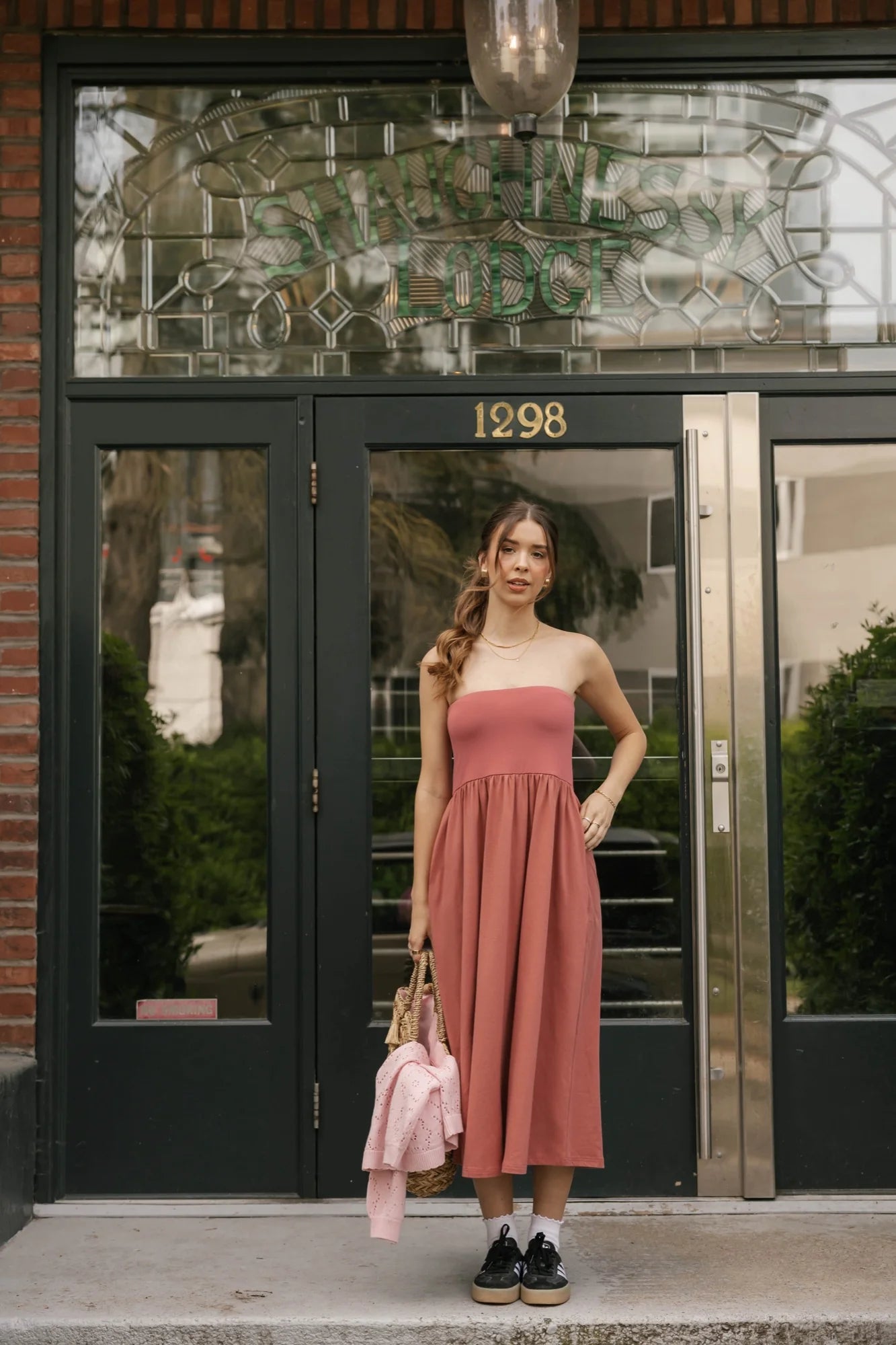 ARI 2-IN-1 DRESS + SKIRT IN DUSTY ROSE