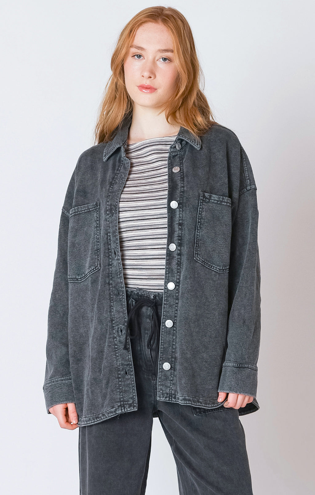 Knit Denim Wash Jacket