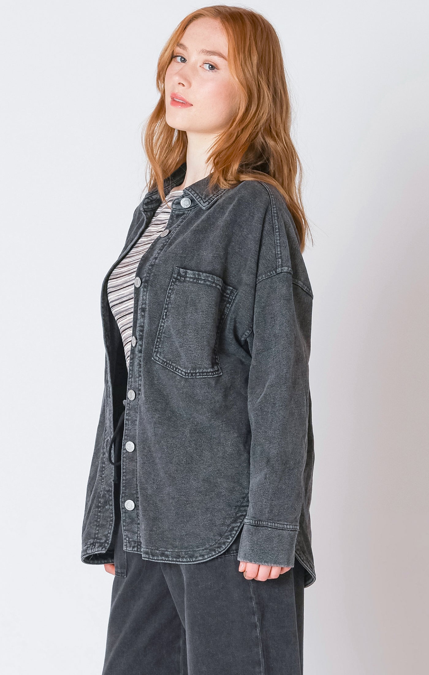 Knit Denim Wash Jacket