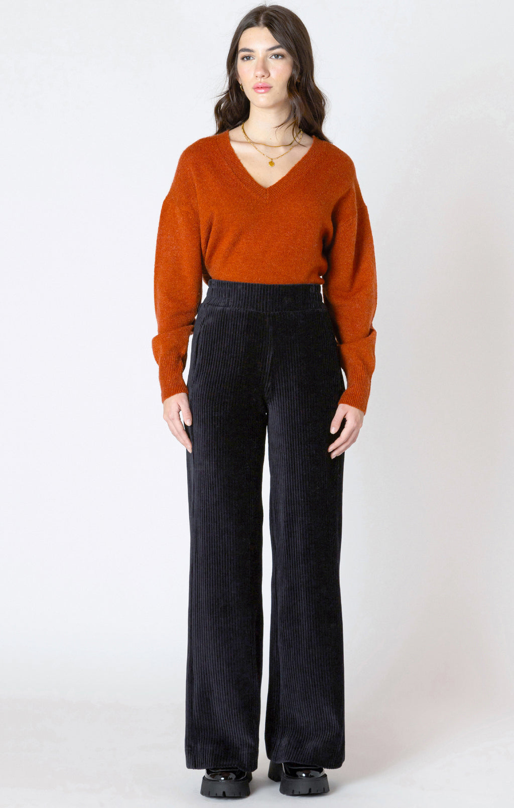 Wide Leg Corduroy Pants